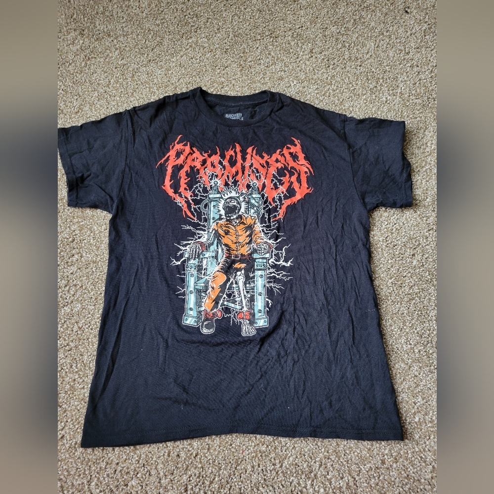 Edgy Black and Red Broken Promises Short Sleeve Unisex Tee